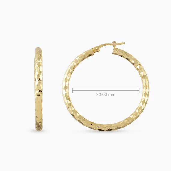 Circa Yellow Gold Italian Earring - 3