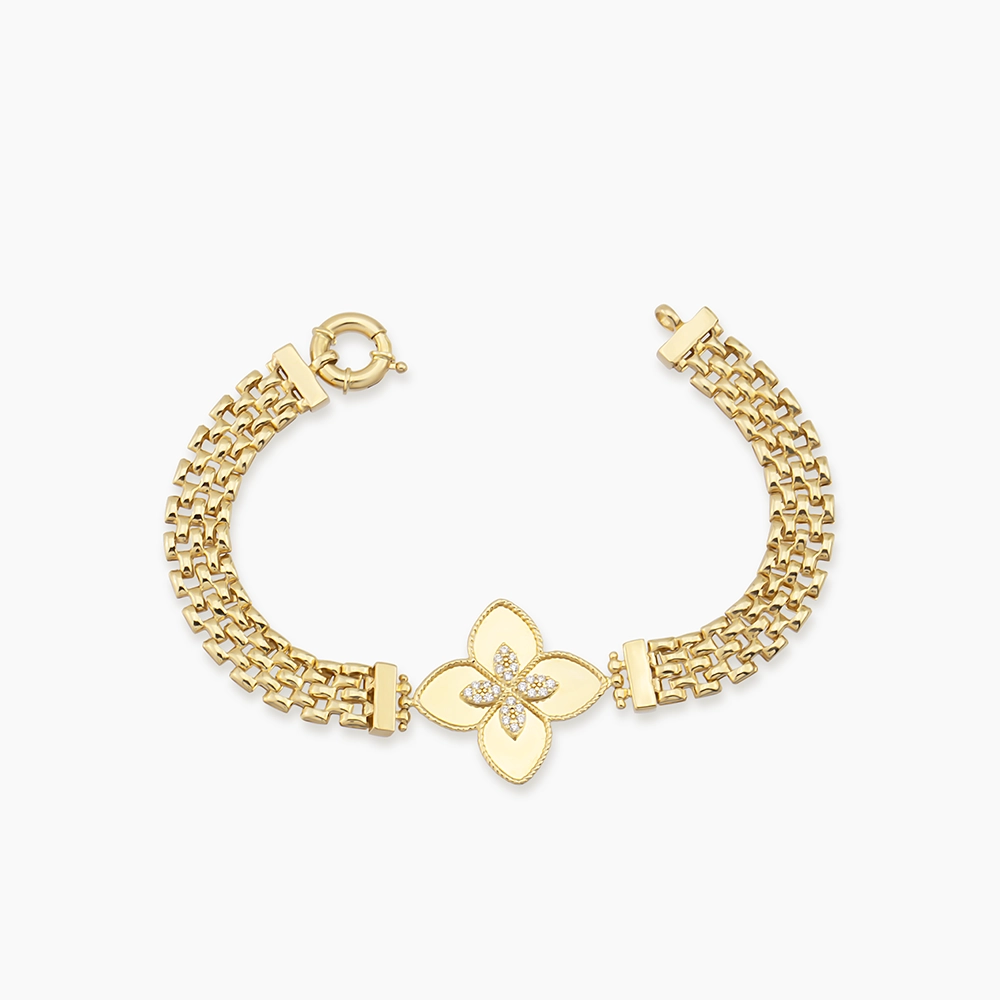 Clover Yellow Gold Bracelet - 1