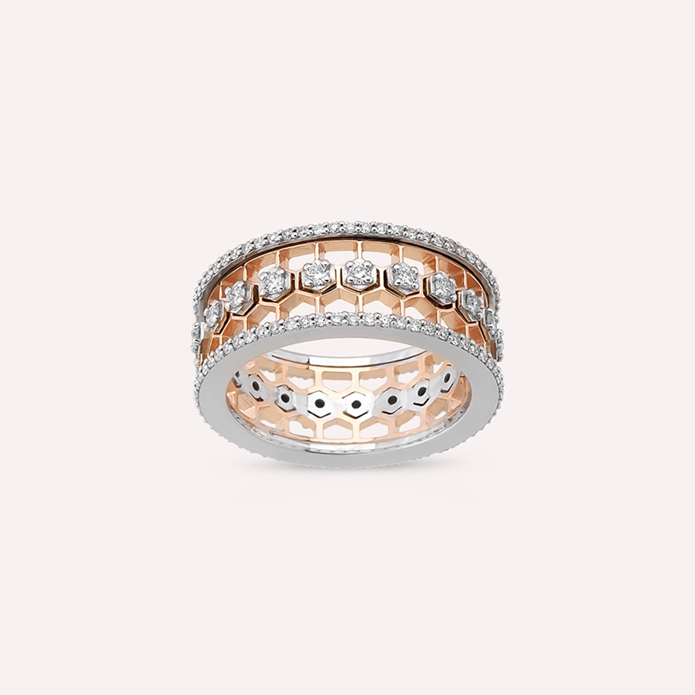 Comb 0.82 CT Pırlanta Taşlı Tamtur Yüzük - Nev Jewellery (1)