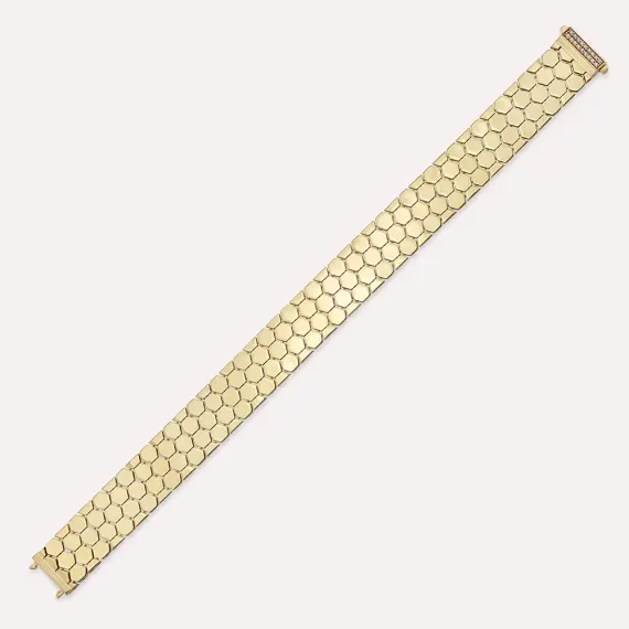 Comb Yellow Gold Bracelet - 1