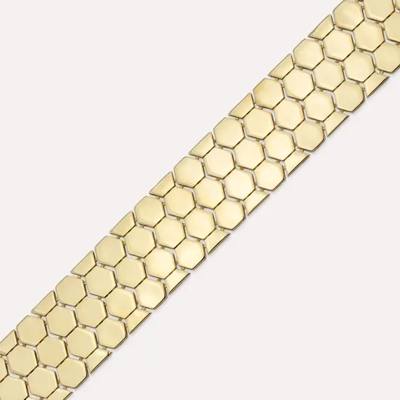 Comb Yellow Gold Bracelet - 3