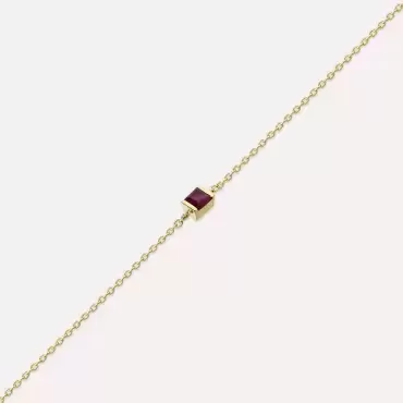 Connell 0.19 CT Caliber Cut Ruby Yellow Gold Bracelet - Nev Jewellery (1)