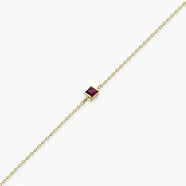 Connell 0.19 CT Kalibre Kesim Yakut Taşlı Sarı Altın Bileklik - Nev Jewellery (1)