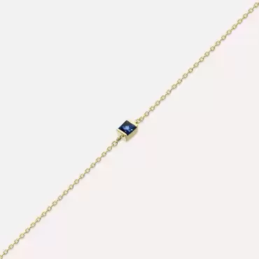 Connell 0.20 CT Caliber Cut Sapphire Yellow Gold Bracelet - Nev Jewellery (1)