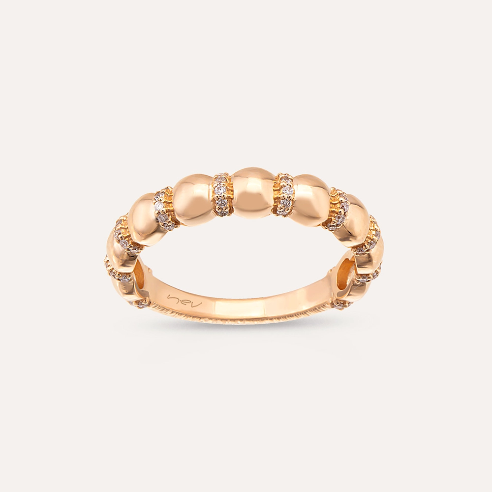 Core 0.19 CT Pırlanta Taşlı Rose Altın Yüzük - Nev Jewellery (1)