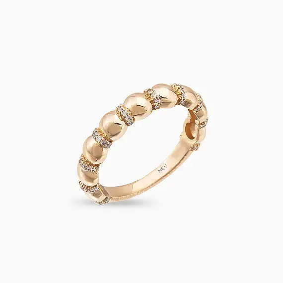 Core 0.19 CT Pırlanta Taşlı Rose Altın Yüzük - 3