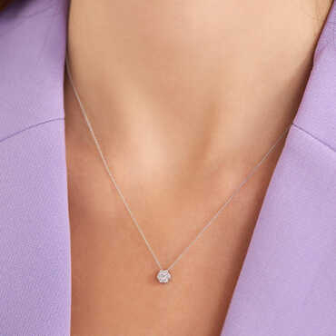 0.5 carat diamond deals necklace