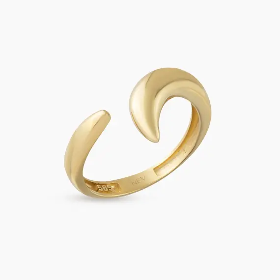Corva Yellow Gold Ring - 3