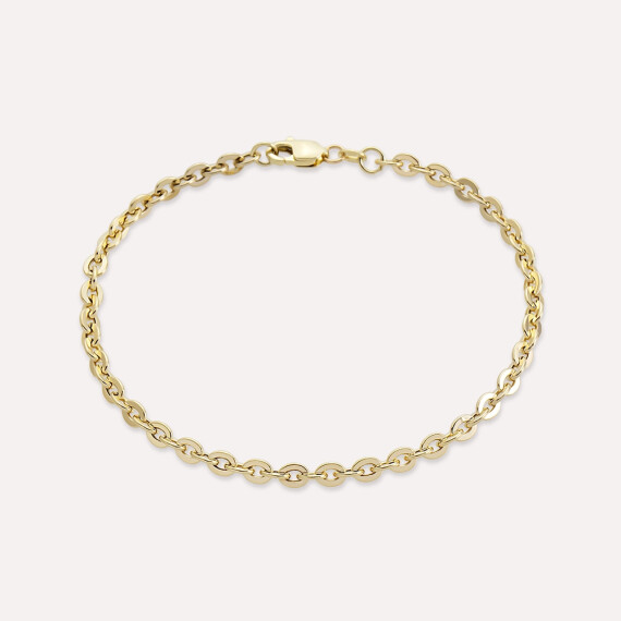 Courb Yellow Gold Bracelet - Nev Jewellery
