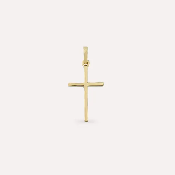 Cross II Yellow Gold Pendant - 1