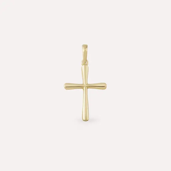 Cross VI Yellow Gold Pendant - 1