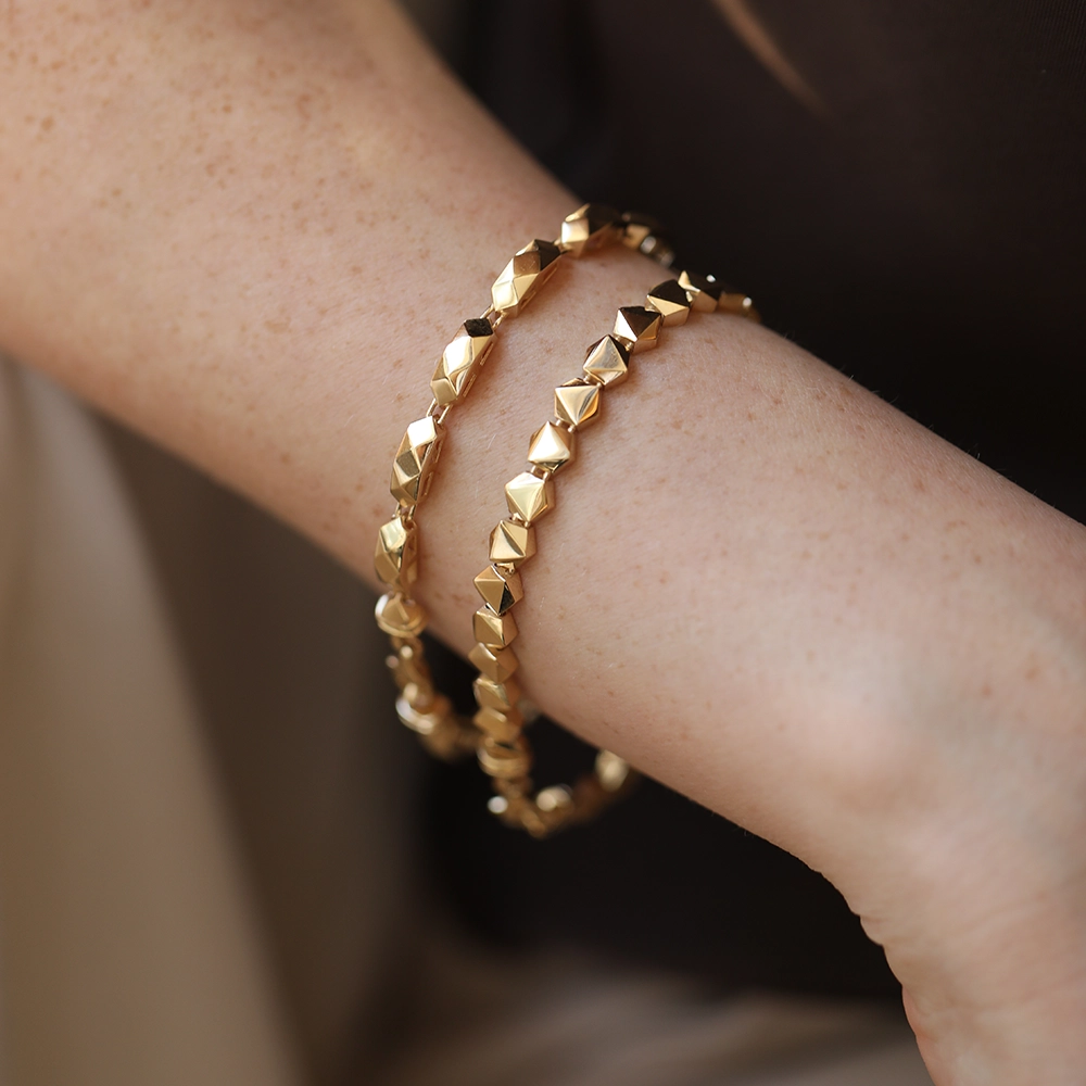 Crysta Yellow Gold Bracelet - Nev Jewellery (1)