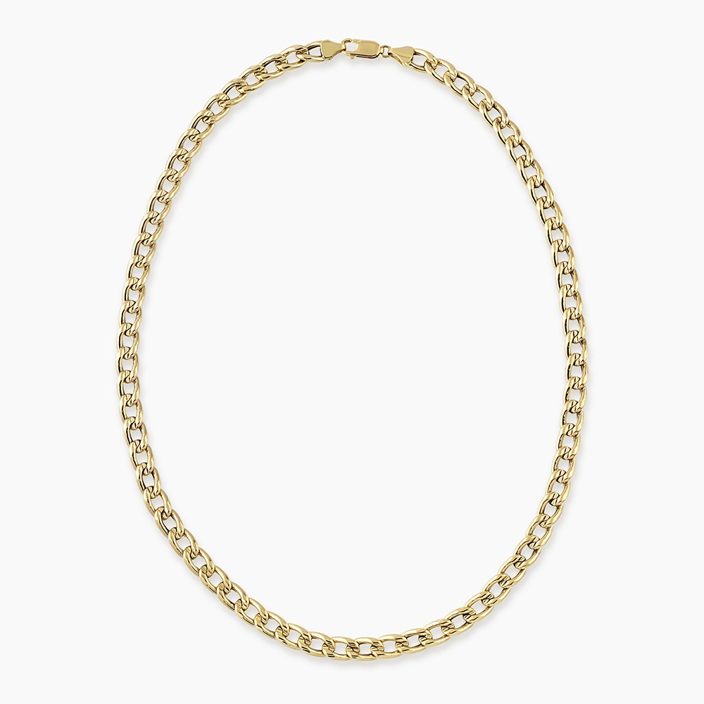 Cuba Yellow Gold Italian Necklace - 1