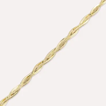 Cue Yellow Gold Bracelet - Nev Jewellery (1)