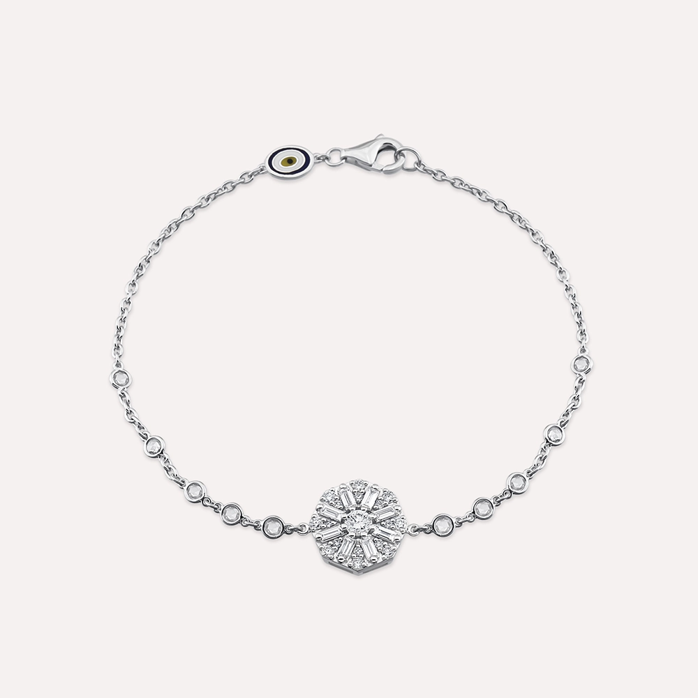 Curio 0.73 CT Baguette Cut Diamond and Rose Cut Diamond Bracelet - Nev Jewellery (1)