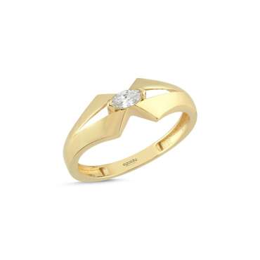Damla Taşlı Tasarım Yüzük - NEV JEWELLERY (1)