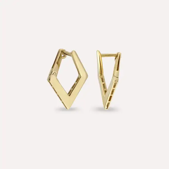 Diana Yellow Gold Earring - 1