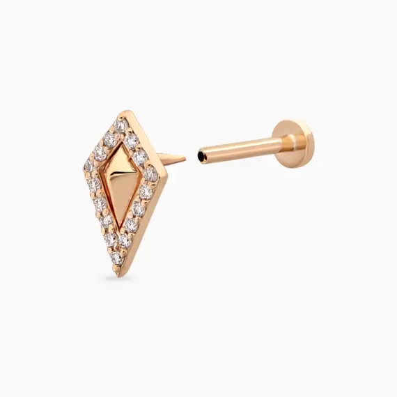 Diya Diamond Rose Gold Piercing - 3