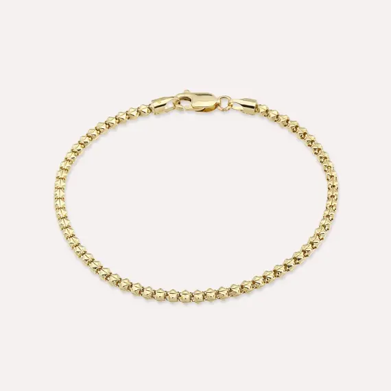 Dome Yellow Gold Bracelet - 1