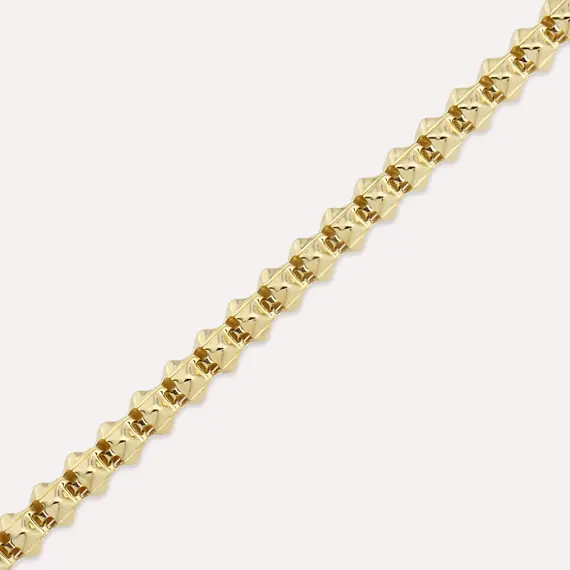 Dome Yellow Gold Bracelet - 3