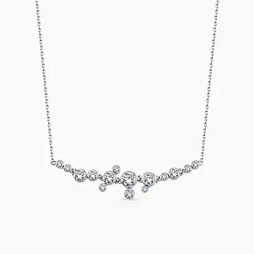 Ellie 1.35 CT Pırlanta Taşlı Beyaz Altın Kolye - Nev Jewellery (1)