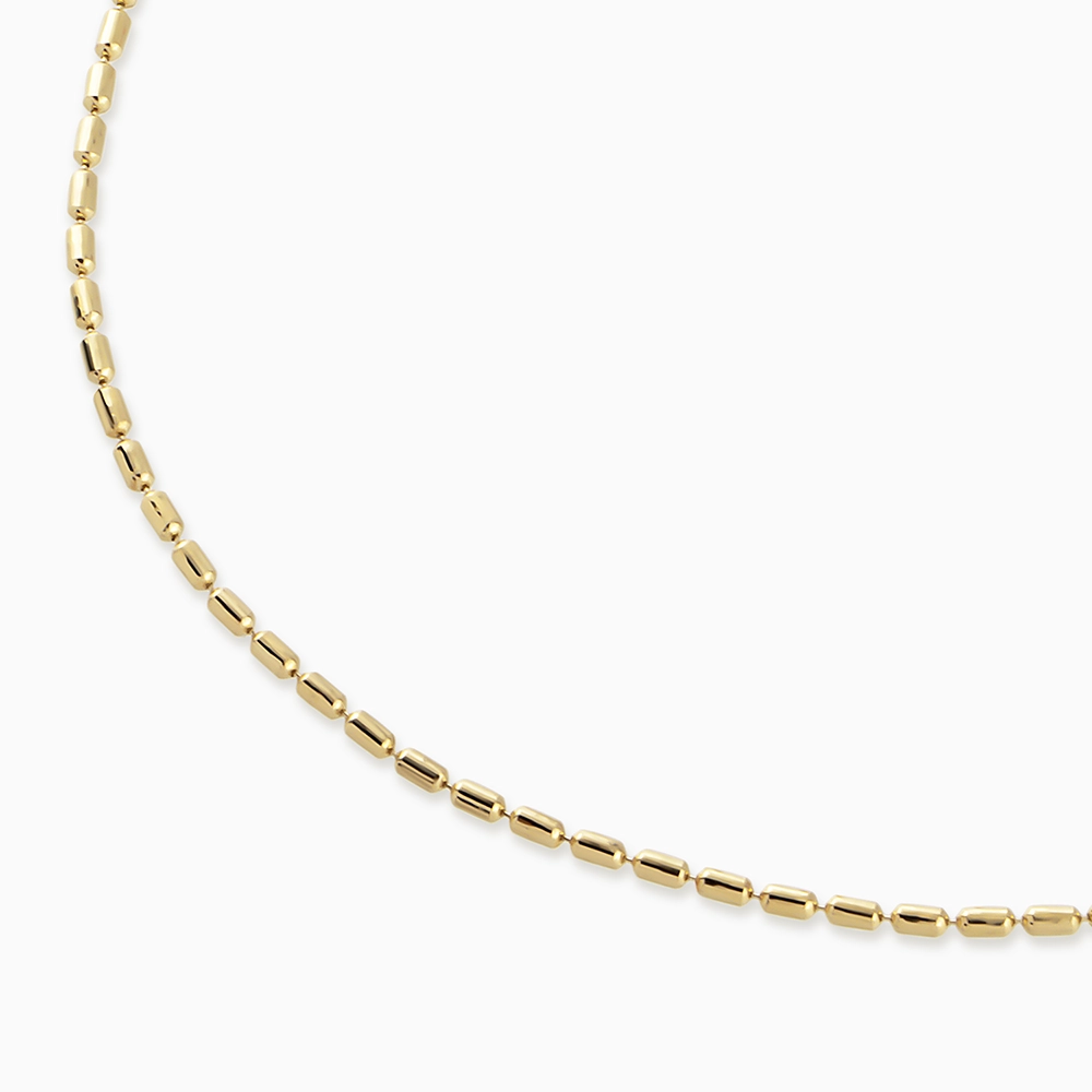 Ely Medium Yellow Gold Italian Necklace - 3