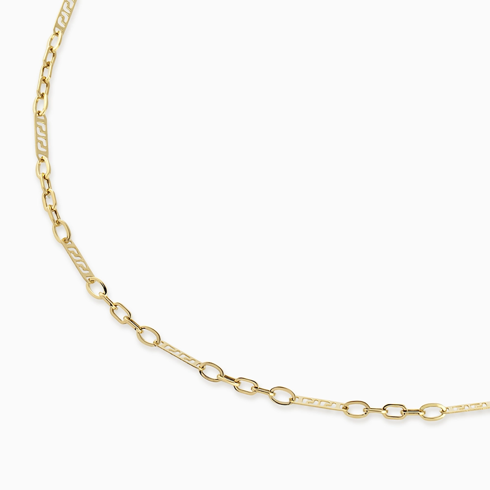 Elys Yellow Gold Italian Necklace - 3