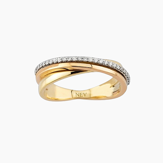 0.13 CT Diamond Spiral Ring - 2