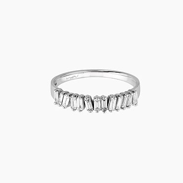 0.26 CT Baguette Cut Diamond White Gold Ring - Nev Jewellery (1)