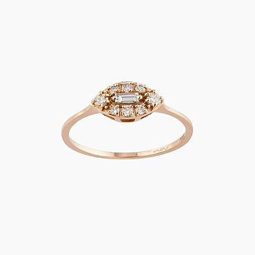 0.30 CT Baguette Cut Diamond Rose Gold Ring - Nev Jewellery (1)