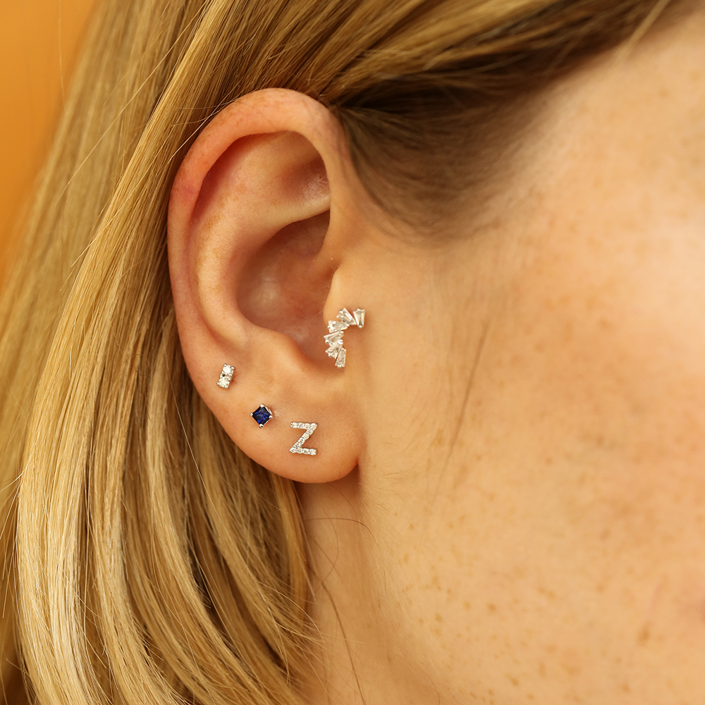 0.04 CT Diamond White Gold Single Earring - Nev Jewellery (1)