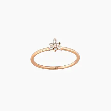 0.08 CT Baguette Cut Diamond Rose Gold Ring - Nev Jewellery (1)