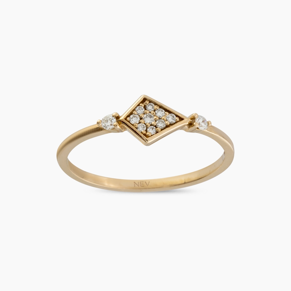 Petite Diamond Rose Gold Ring - 2