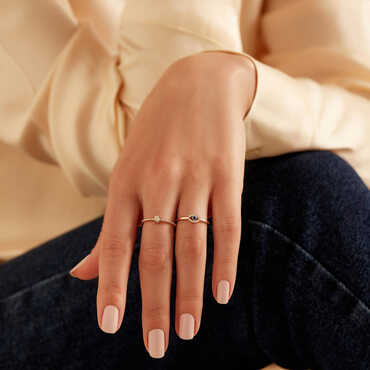 0.11 CT Diamond Rose Gold Ring - Nev Jewellery (1)