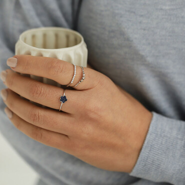 Beloved Brown Diamond White Gold Ring - Nev Jewellery (1)