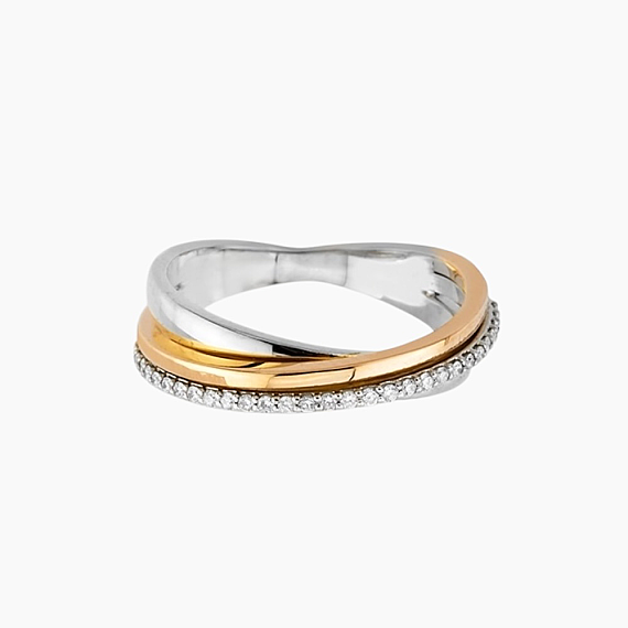 0.13 CT Diamond Spiral Ring - 4