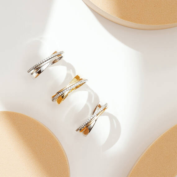 0.13 CT Diamond Spiral Ring - 5