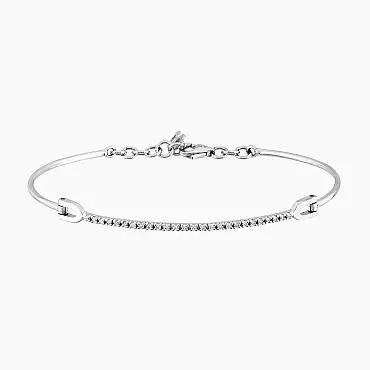 0.16 CT Diamond White Gold Bracelet - Nev Jewellery (1)