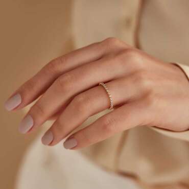 0.24 CT Diamond Rose Gold Eternity Ring - Nev Jewellery