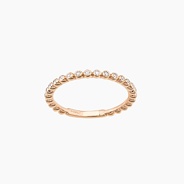 0.24 CT Diamond Rose Gold Eternity Ring - Nev Jewellery