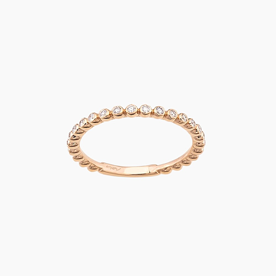 0.24 CT Diamond Rose Gold Eternity Ring - 2