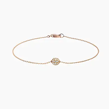0.25 CT Diamond Rose Gold Sphere Bracelet - Nev Jewellery (1)