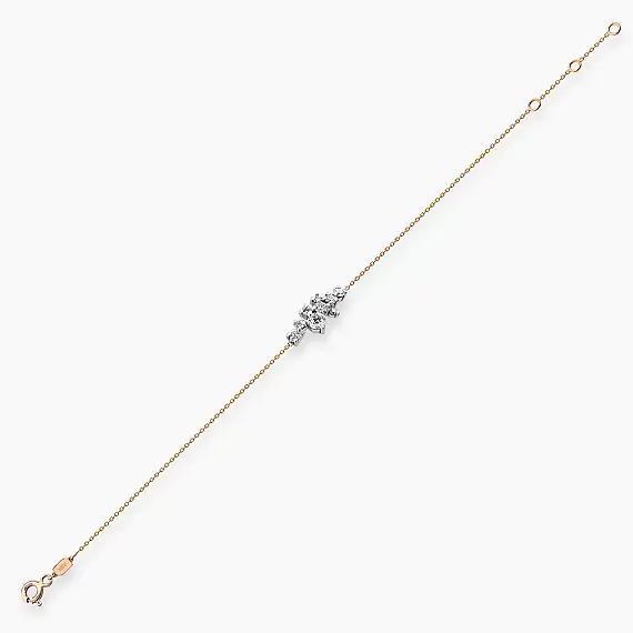 0.29 CT Diamond Rose Gold Bracelet - 5