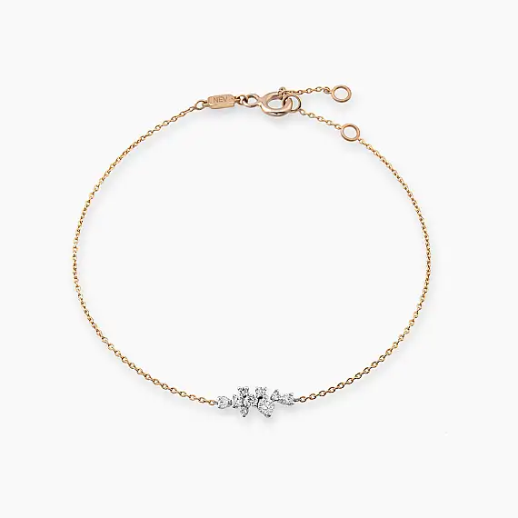 0.29 CT Diamond Rose Gold Bracelet - 3