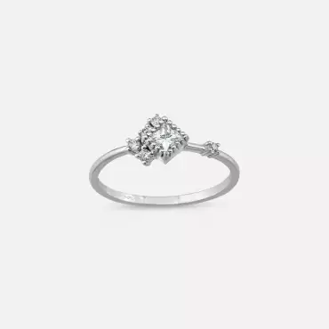 0.30 CT Princess Cut Diamond White Gold Ring - Nev Jewellery (1)