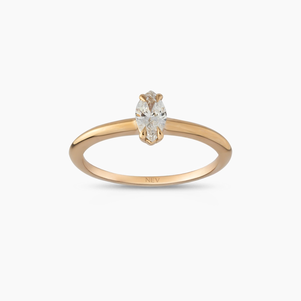 0.33 CT Marquise Cut Diamond Ring - 1