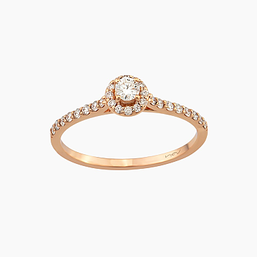 0.34 CT Diamond Rose Gold Ring - Nev Jewellery