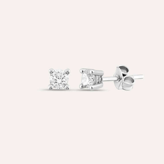 0.37 CT Diamond Solitaire Earring - 1