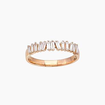 0.38 CT Baguette Cut Diamond Rose Gold Ring - Nev Jewellery (1)