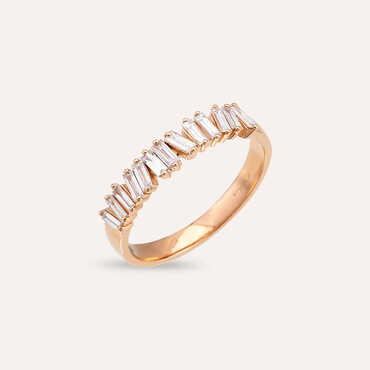 0.38 CT Baguette Cut Diamond Rose Gold Ring - Nev Jewellery (1)